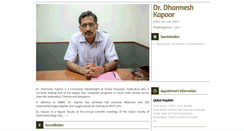 Desktop Screenshot of drdharmeshkapoor.com